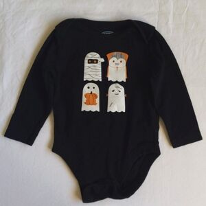 old navy Halloween unisex long sleeve bodysuit diaper shirt 6-12 months baby